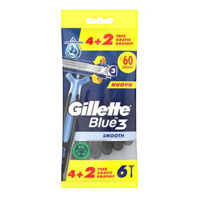 GILLETTE RASOI BLUE3 U&G X4+2