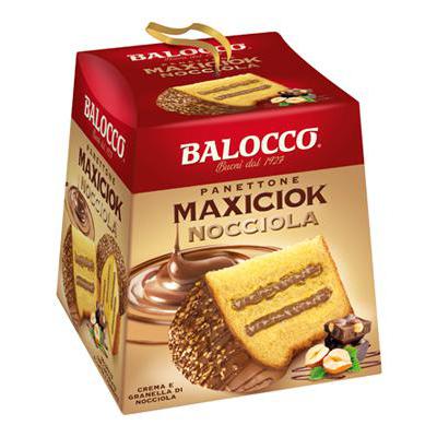 BALOCCO PANETTONE MAXICIOK NOCCIOLA GR.800