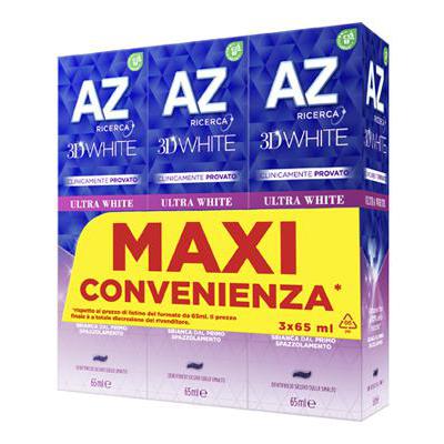 AZ DENTIFRICIO 3DW ULTRA WHITEML.65X3 PZ