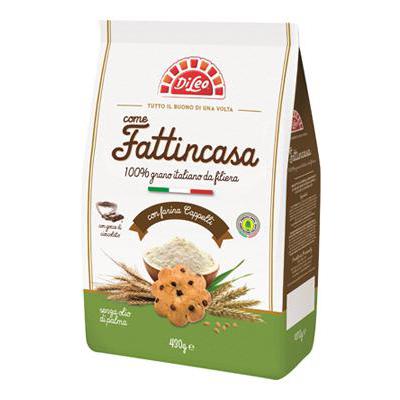 DI LEO BISCOTTI FATTINCASA FARINA CAPPELLI GR.430