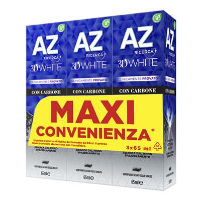 AZ DENTIFRICIO 3D CARBONE ML.65X3 PZ