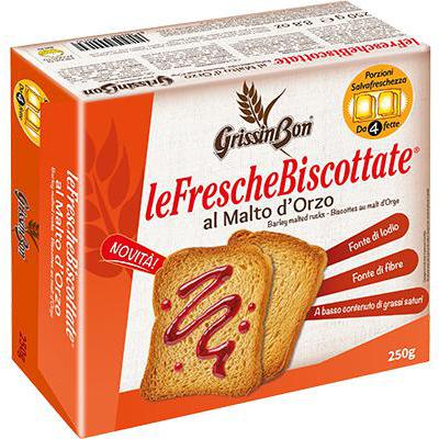 GRISSIN BON FETTE BISCOTTATE MALTO D'ORZO GR.250