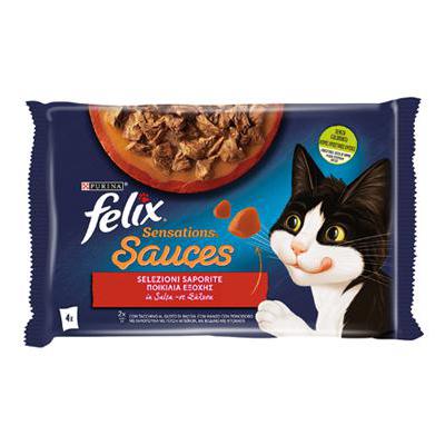 FELIX SENSATIONS TACCHINO/MANZO IN SALSA GR.85X4