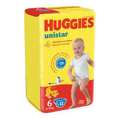 HUGGIES UNISTAR XL TG.6 12/14PZ 15-30 KG