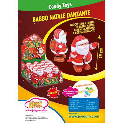 BABBO NATALE DANZANTE CM15 CONCARAMELLE