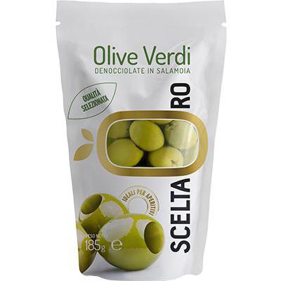 SCELTAORO OLIVE VERDI DENOCCIOLATE GR.185