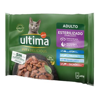 ULTIMA CAT STERIZZATO PESCE GR.85X4