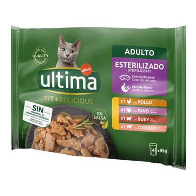 ULTIMA CAT STERILIZZATO ADULTOCARNE GR.85X4