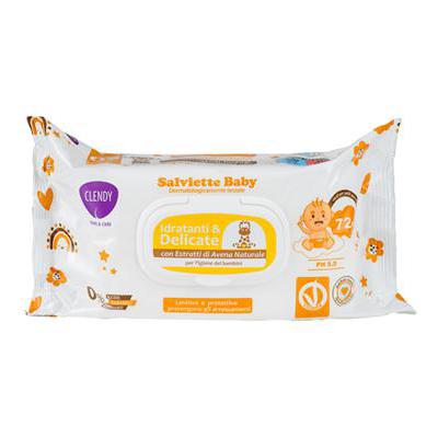 CLENDY SALVIETTE BABY AVENA NATURALE X 72 PZ