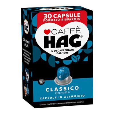 HAG DECAFFEINATO COMP.NESPRESSO CAPS X 30