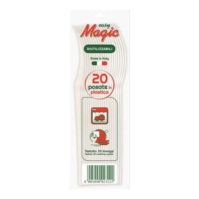 DOPLA EASYMAGIC FORCHETTE COMPACT 20PZ BIANCO