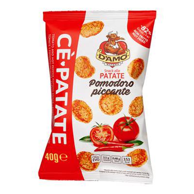 D'AMO PATATE AL POMODORO PICCANTE GR.40