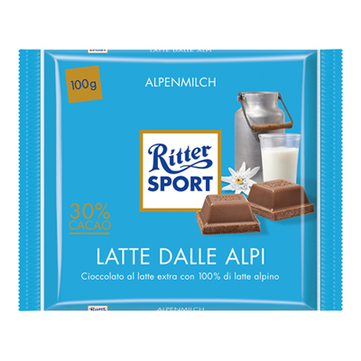 RITTER LATTE ALPI 30% CACAO GR.100