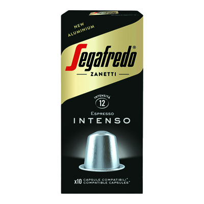 SEGAFREDO INTENSO 10 CAPS COMPATIBILE NESPRESSO   ALLUMINIO